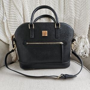 Dooney & Bourke safianno domed zip satchel